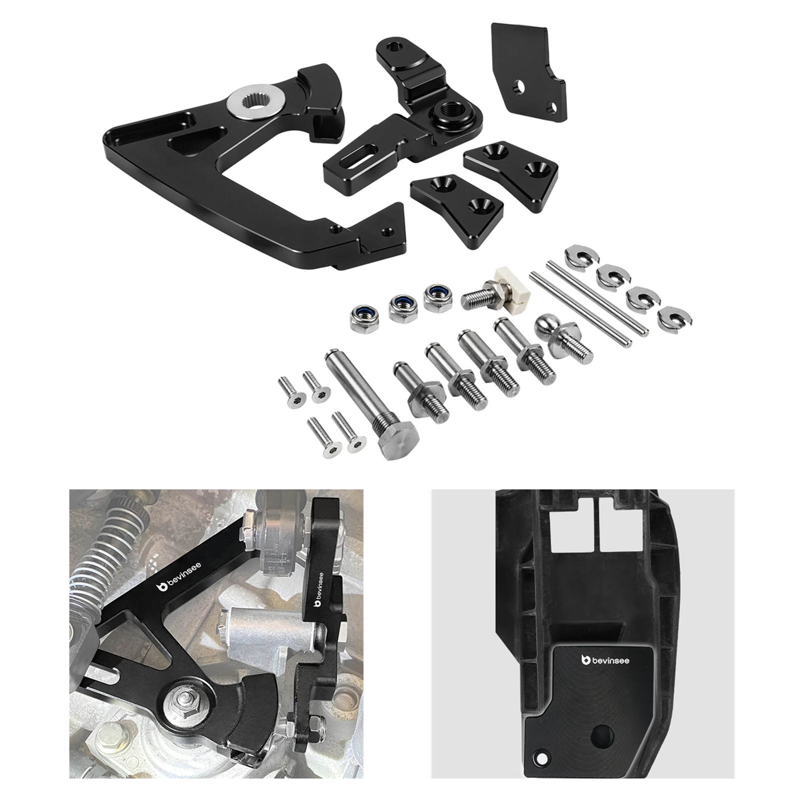 6 Speed Adjustable Short Shifter Arm&Shift Lever&Accelerator Pedal Spacer Kit for MQ350, for VW Golf GTI MK7 MK7.5 MK8 2.0T 02Q