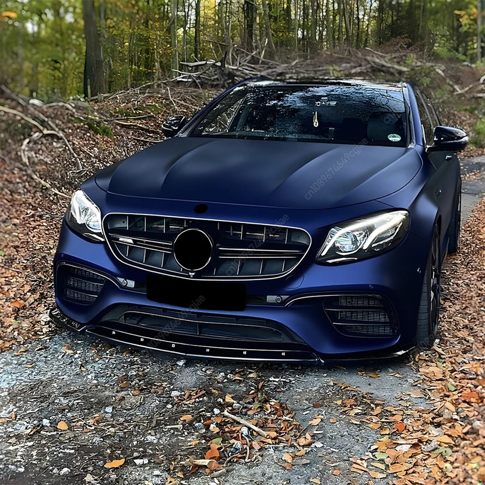 

For Mercedes Benz E Class W213 E63 AMG 2016-2020 Car Front Bumper Lip Diffuser Spoiler Splitter ABS Gloss Blcak Bodykit Tuning