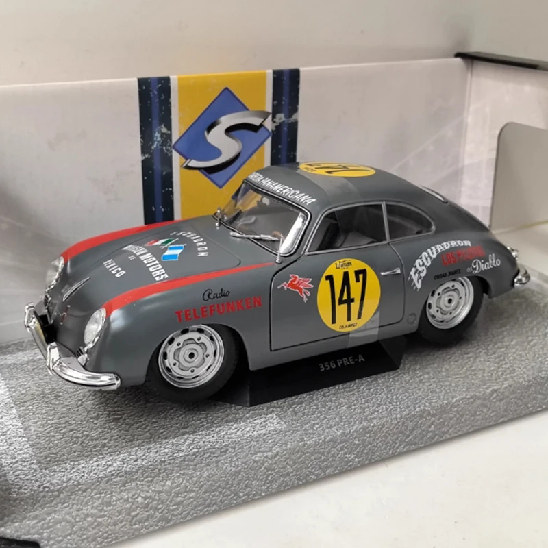 

SOLIDO Масштаб 1/18 356 PRE-A 1954 г. # 147, имитация модели автомобиля из сплава, статическая коллекция, украшенные праздничные подарки, игрушки, сувенирный подарок