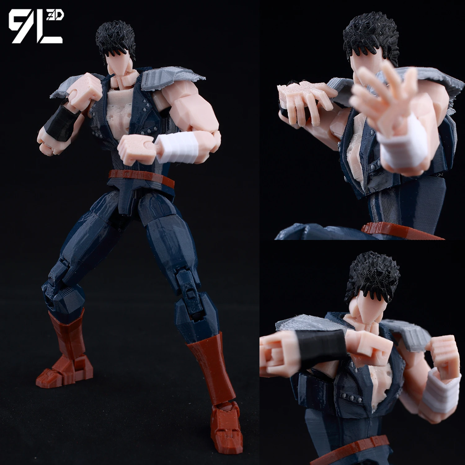 

9L3D Lucky13 Battle Set Multi Jointed Collectible Figures for Role Play Game Full Body Movable Collectible for Stop Motion Fans