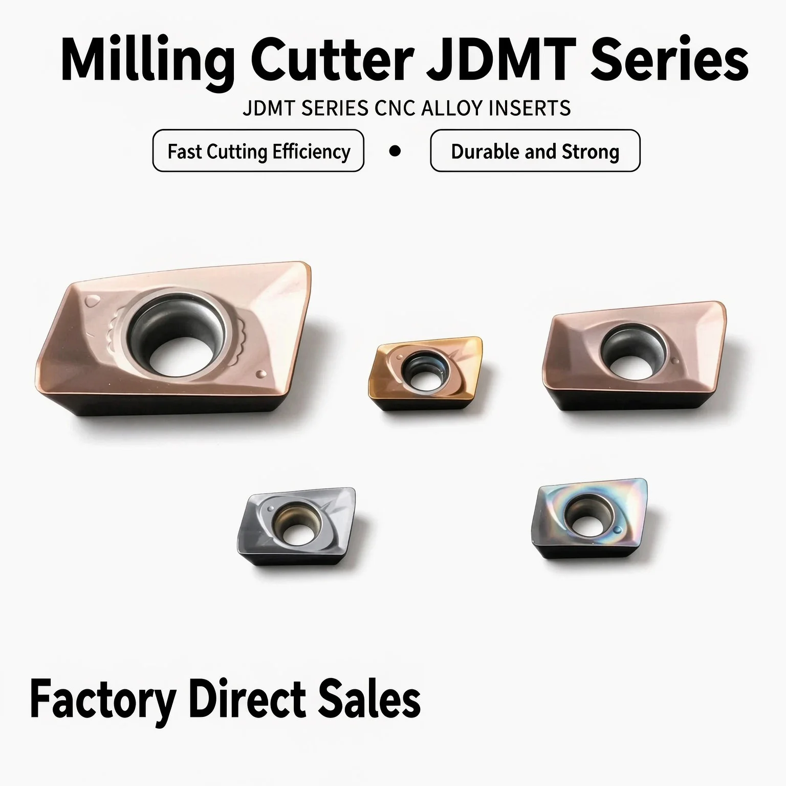 Small-Diameter Milling Blades JDMT070204 JDMT070208 Compatible with Hitachi Brand Milling Blades