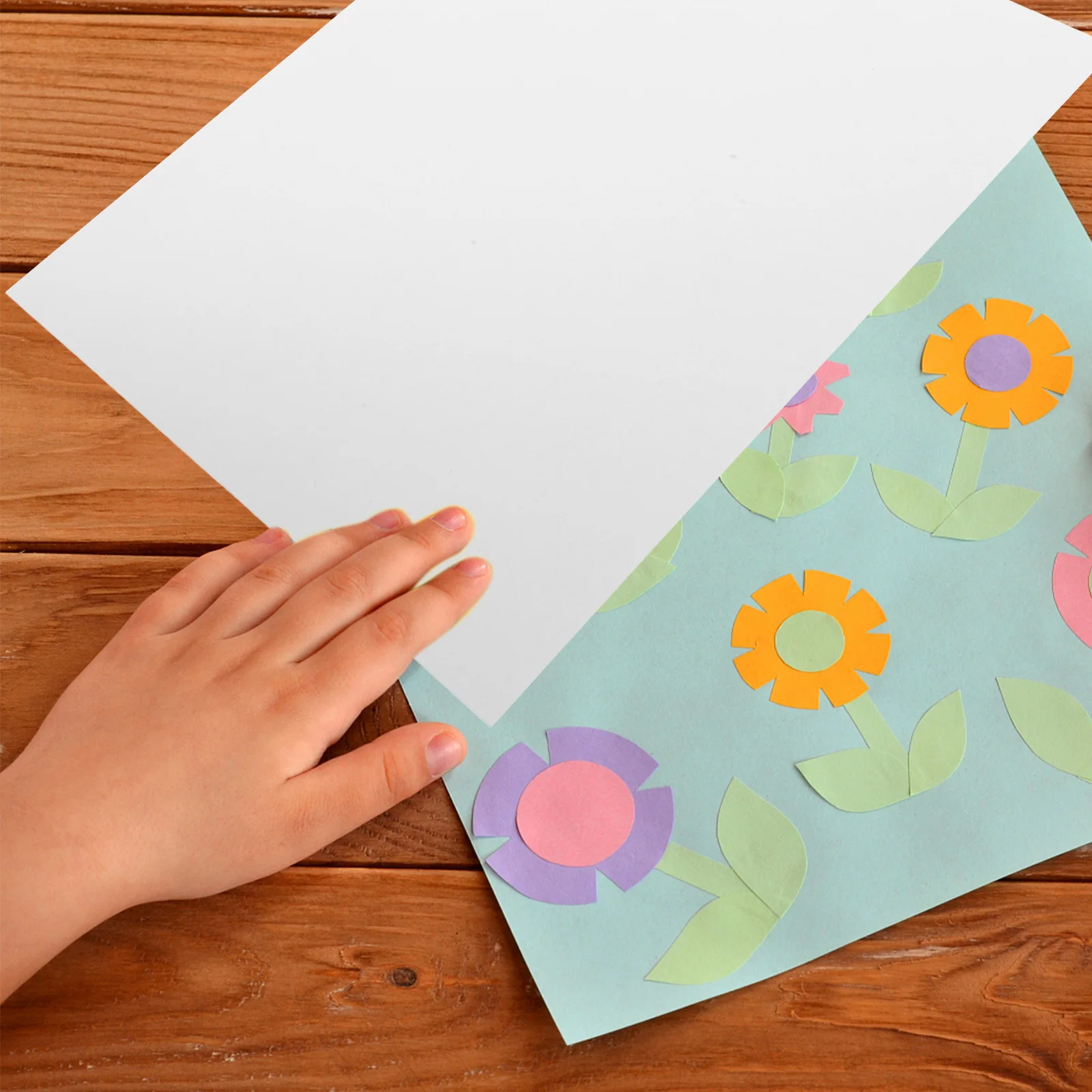 50 Uds. De papel cartulina blanco A4, Material artesanal Diy para proyectos de arte escolar, papeles de dibujo, suministros de pintura, Origami