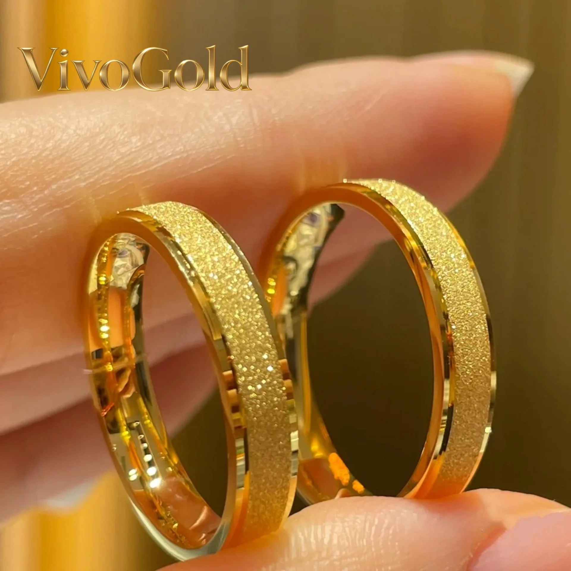 

Мужское обручальное кольцо VivoGold из золота 9999 пробы (24K) по старинной технологии, с матовой отделкой и узором «Звезды», нишевое украшение для рук, кольца для женщин