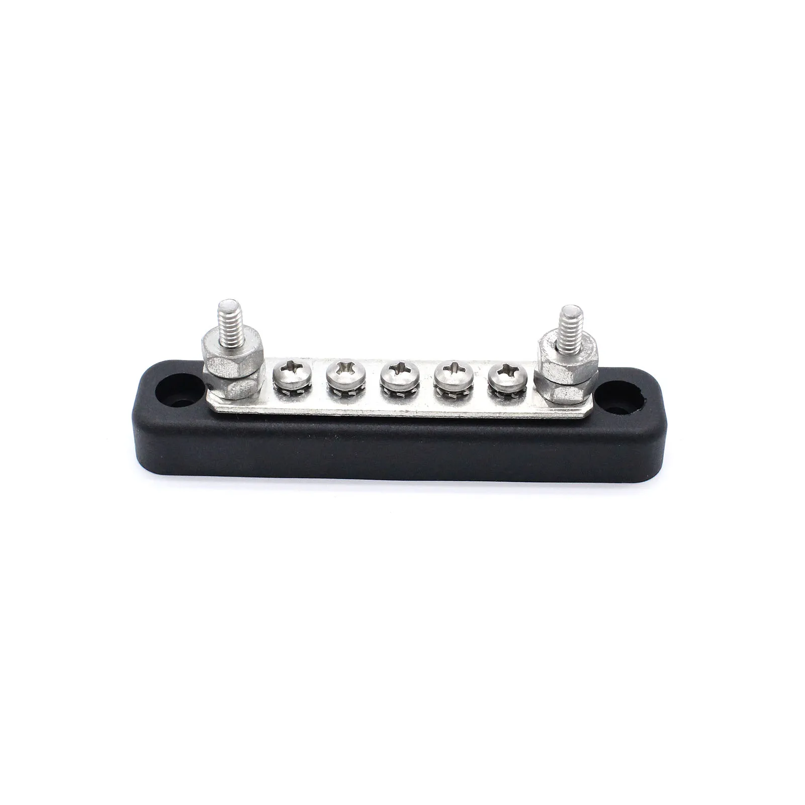 

12V/24V 5 Way Power Distribution Bus Bar 4x5mm Studs 100A Rated for Auto Marine Boat