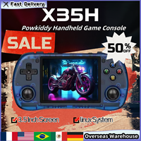 POWKIDDY X35H Handheld Game Console 3.5 Inch 4:3 IPS Screen Retro Video Console linux System Children's Gifts 3000mAh Battery