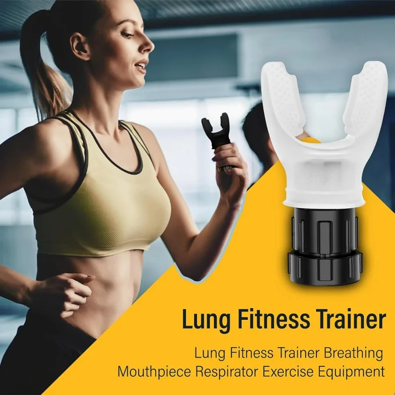 

Portable Lightweight Lung Exerciser, Adjustable Resistance, Silicone Breathing Exercise Device, Running Exercise Aerobics, Compa