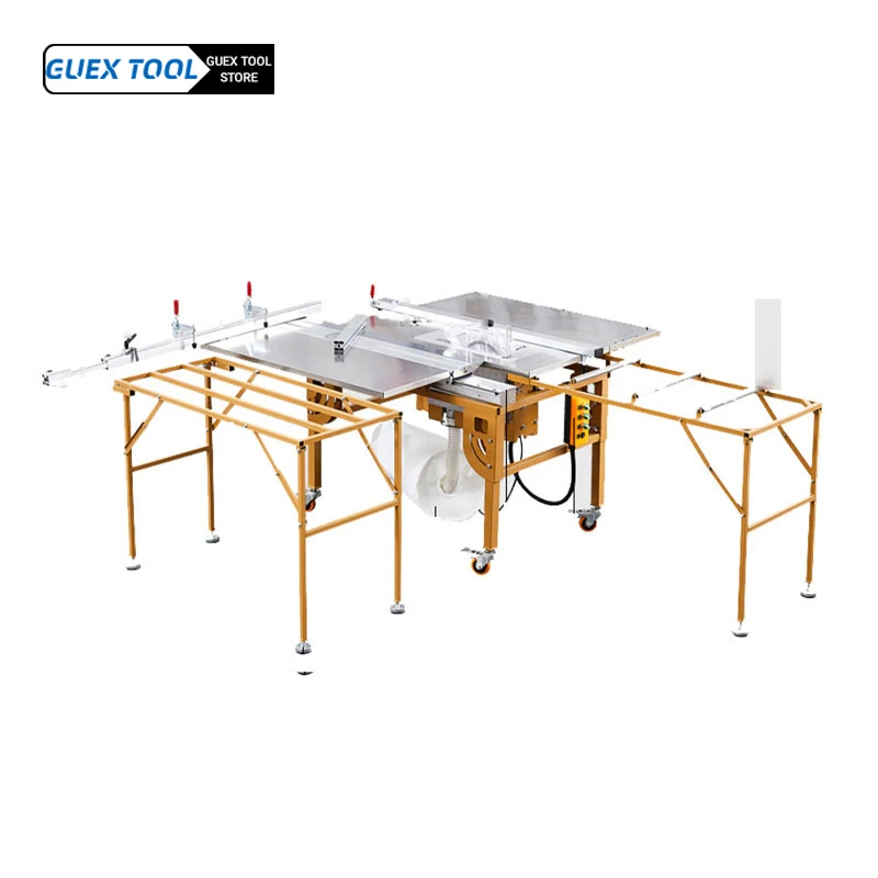 

Folding Multifunctional Woodworking Saw Table Workbench Push Table Saw Dustless Saw Precision Guide Rail Push All-in-one Machine