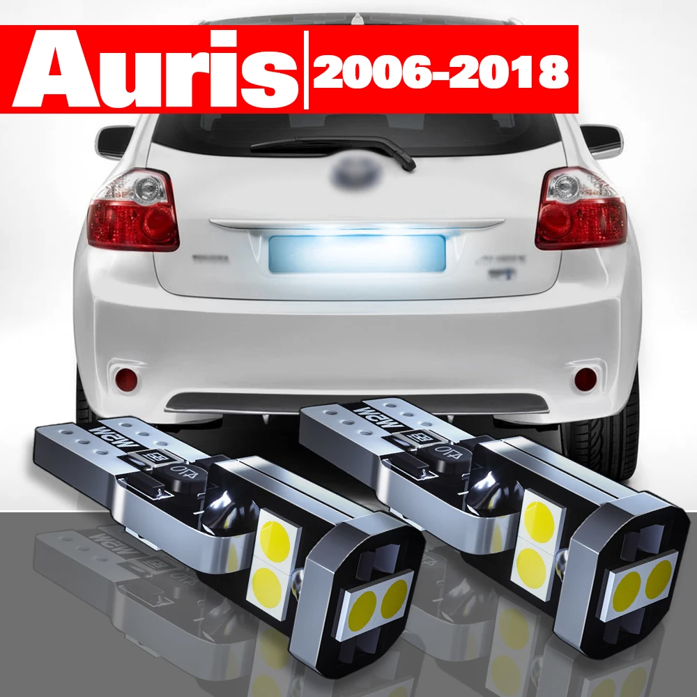 

For Toyota Auris 2006-2018 Accessories 2pcs LED License Plate Light 2007 2008 2009 2010 2011 2012 2013 2014 2015 2016 2017