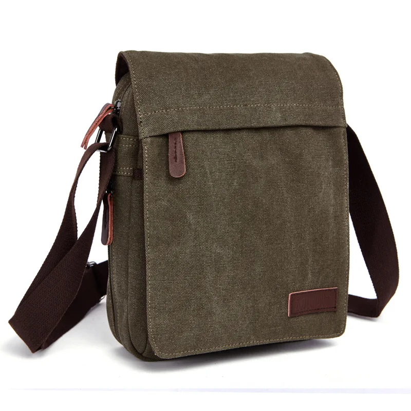 Borse a tracolla da uomo Casual borsa in tela Vintage con cerniera moda Ipad borsa per cellulare borsa a tracolla per uomo borsa nuovo regalo 2022