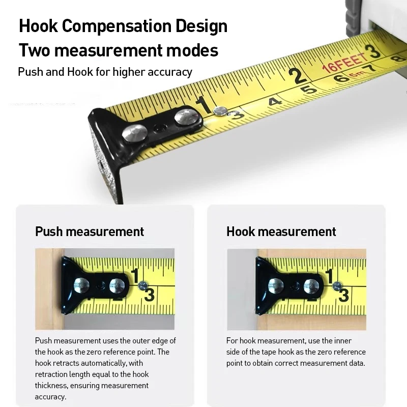 Bosch Tape Measure Retractable Soft Ruler Stainless Steel DIY Work Measuring Tools Portable Steel Tape Measure 5M view 6