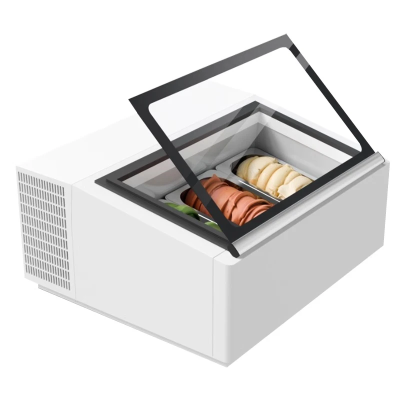 Refrigerated freezer Small self-service hand-dug ball ice cream cabinet