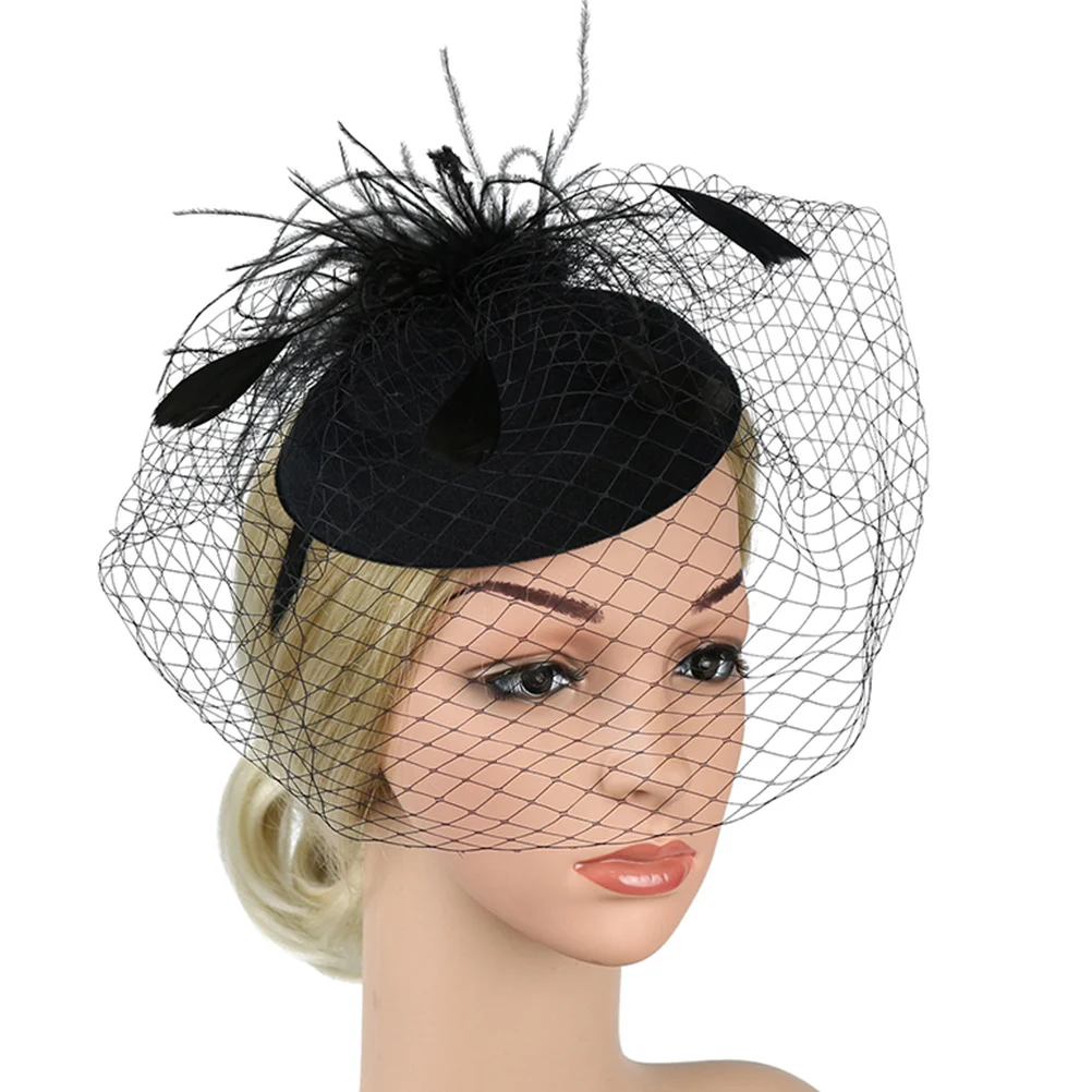 

1 set Fashion Headwear Bridal Veil Pearls Necklace Women Glove Gloves Banquet Wedding Hair Accessories Costume Party Decor