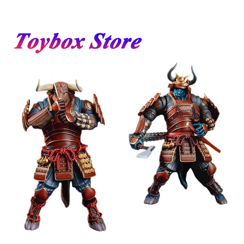 

Golden Age Studio BH001 BH002 1/12 Samurai Beast Ox Head Monster Figurine Collection Fighting Armor Design 23cm Soldier Model