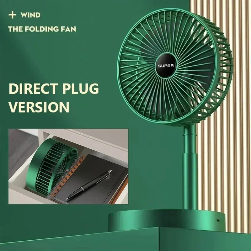 Mini Adjustable Mini Fan Kipas Small Cooling Handy Desk Home Office Table Battery USB Rechargeable Portable New Kipas