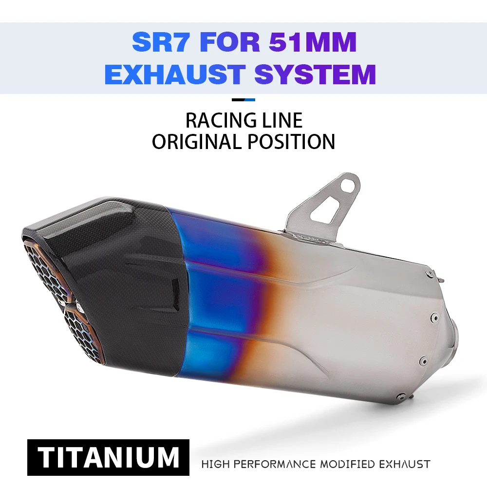 

High quality noise reduction suitable for CBR650 Z900 NINJA400 R1 R6 R7 SR7 51mm escape motorcycle pipe motorcycle exhaust muffl