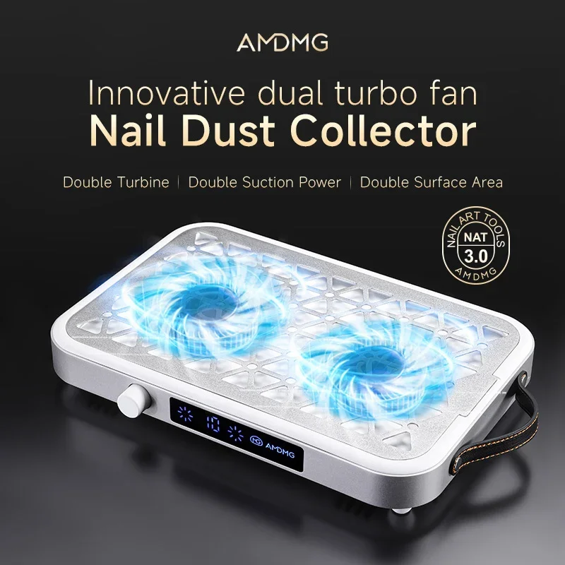 Vacuum Cleaner Professional Nail Dust Cleaner Nail Salon Brushless Nail Cleaner Double Fan