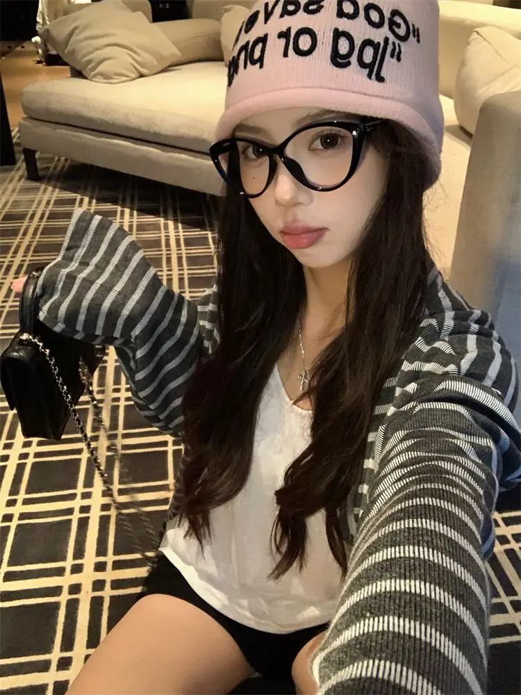 

Long Sleeved T Shirt Vintage 90'S Womens Summer Breathable Loose Street Girl Group Outdoor Cotton Waist Pleat Halter Ruffled Tee