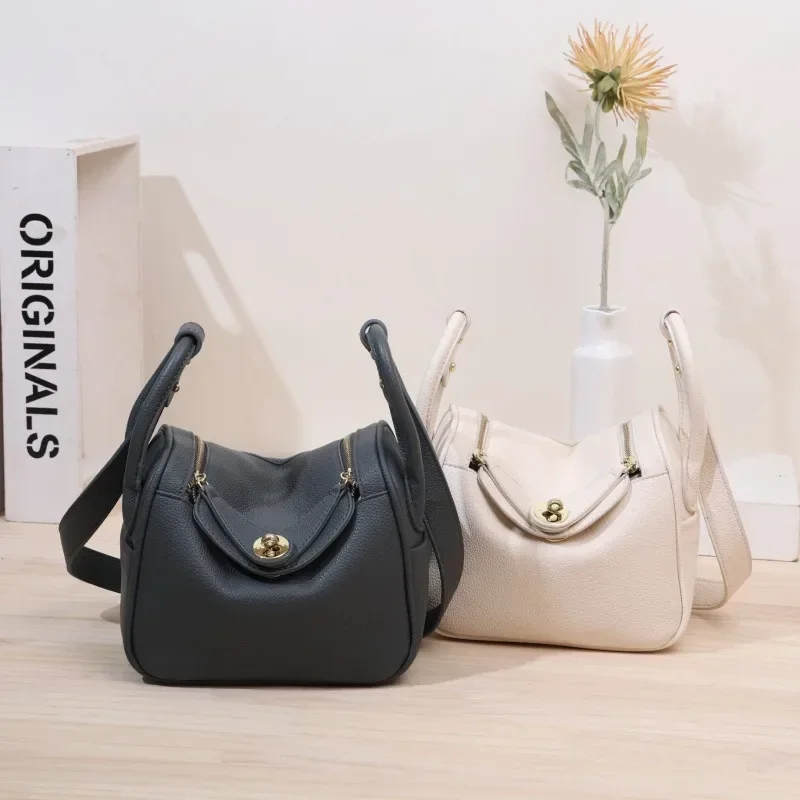 Klassieke elegante dameshandtas, hoogwaardige lederen crossbody schoudertas van luxe merk messenger bags