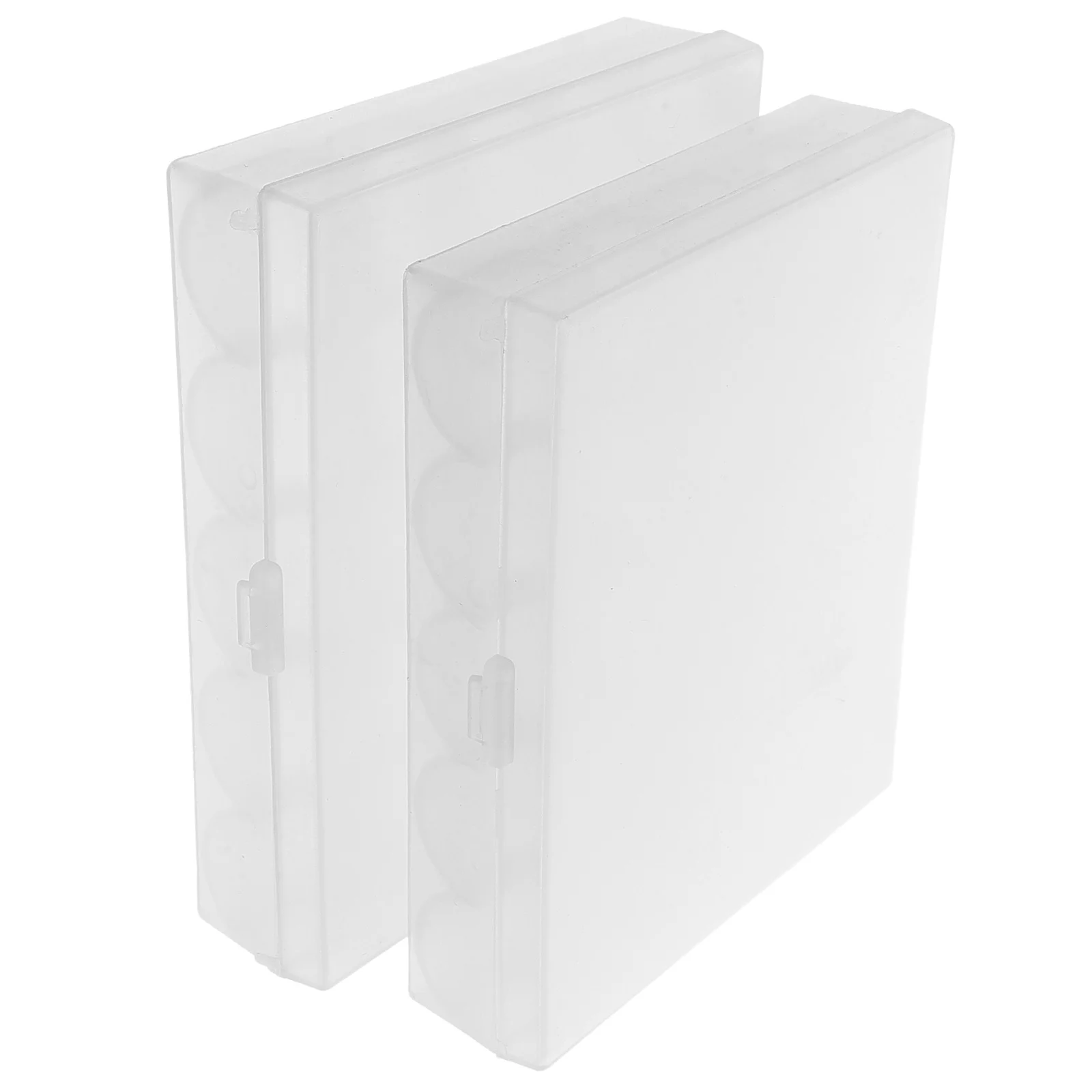 2 قطعة علبة بكرة بلاستيكية شفافة منظم لملحقات ماكينة الخياطة حلول التخزين الحرفية آلة رف بكرة صندوق فارغ