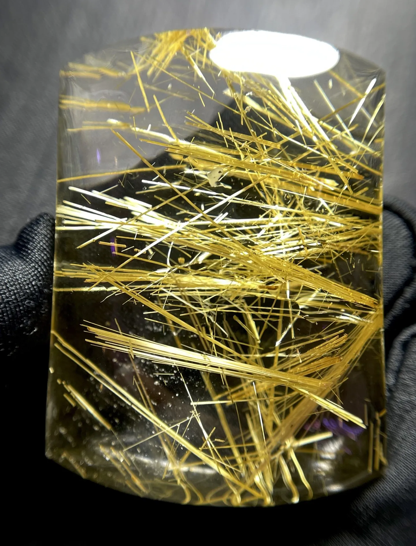 

Натуральный золотистый рутиловый кварцевый кулон, бамбуковое украшение с рутилом, 46.4*34*16.5мм, для мужчин и женщин, Бразилия, AAAAAAA