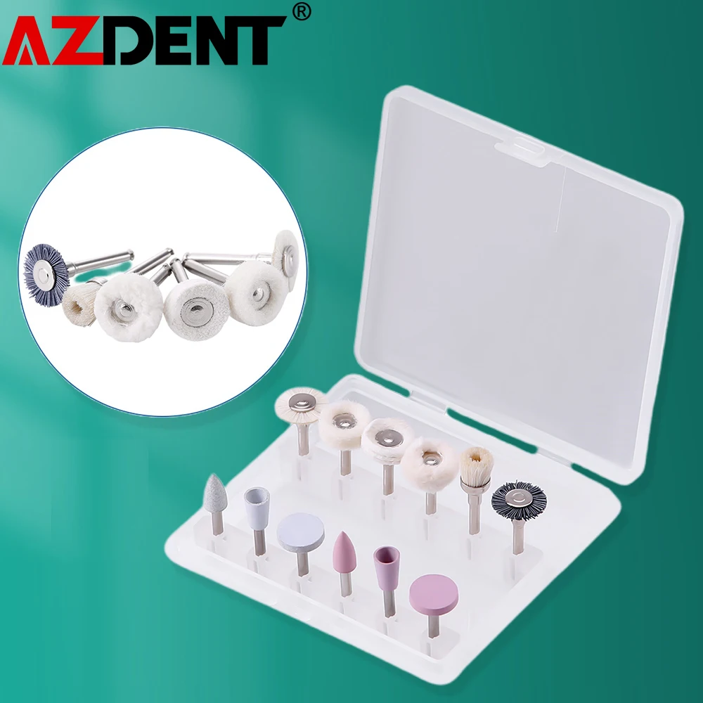 12Pcs Azdent Dental Composite Polishing Kit RA 2.35MM For Composite Finishing and Polishing