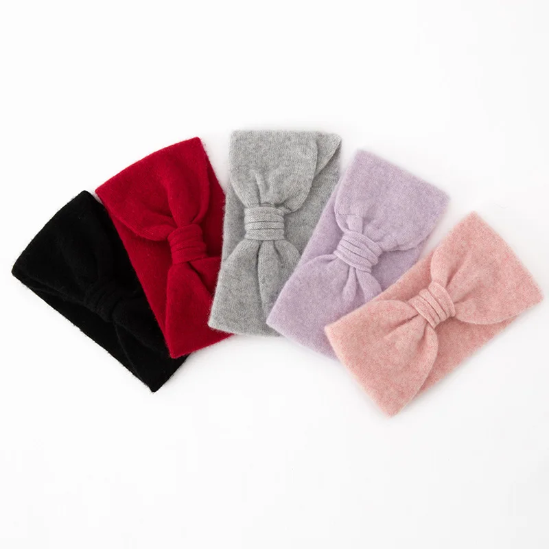 شتاء جديد المرأة 100% الكشمير وشاح محبوك لينة قبعة تدفئة المرأة موضة عادية سميكة غطاء للرقبة وشاح المرأة #6