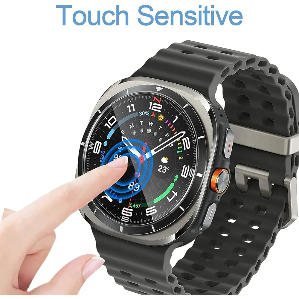 3PCS Screen Protector Tempered Glass For Samsung Galaxy Watch Ultra 47mm Protective Film Anti-Scratch Clear HD 2.5D 9H Premium