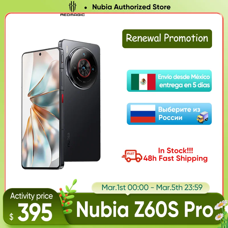 Nubia Z60S Pro グローバルバージョン 5G Android 携帯電話 Snapdragon 8 Gen 2 50MP トリプルカメラ 120Hz 6.78 インチ AMOLED スクリーン NFC 5100mAh