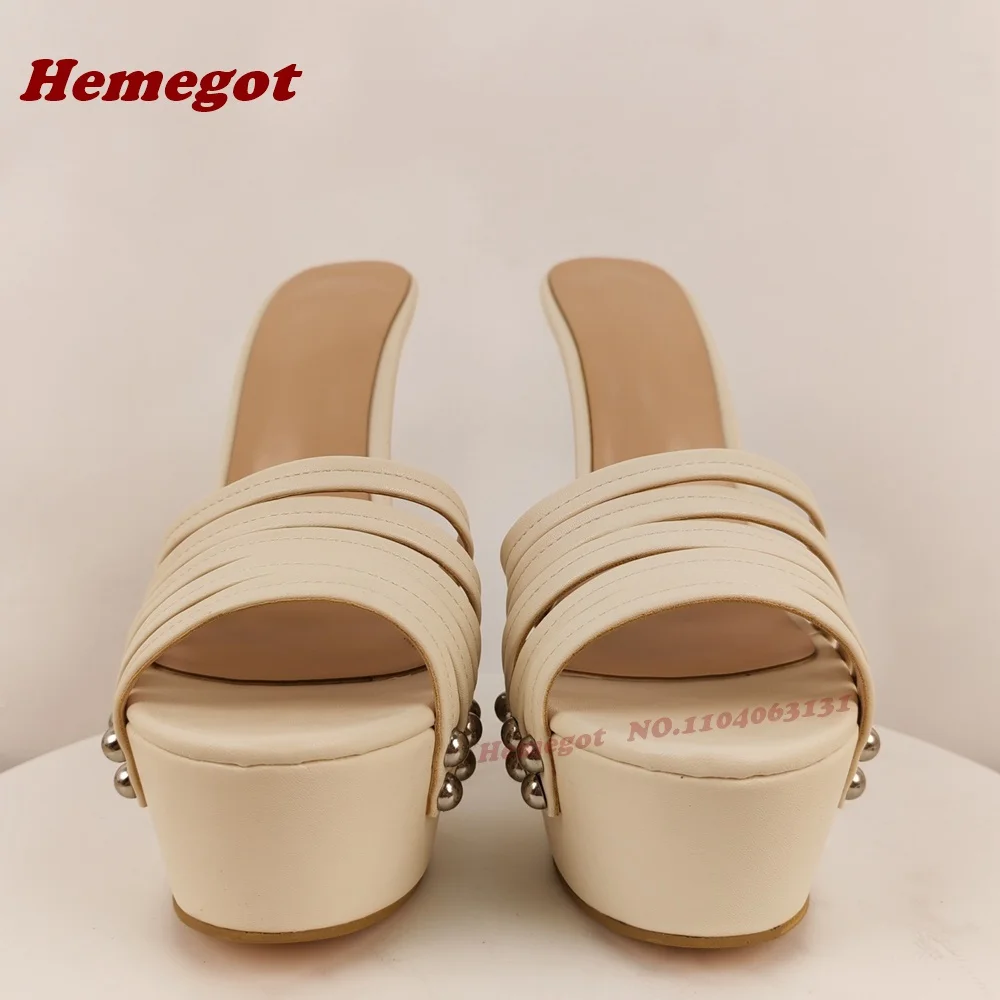 برشام قطع منصة النعال المفتوحة تو الخنجر الكعوب شبشب صيفي للنساء رصع الانزلاق على 2025 المدرج الجديد الأحذية الفاخرة #6