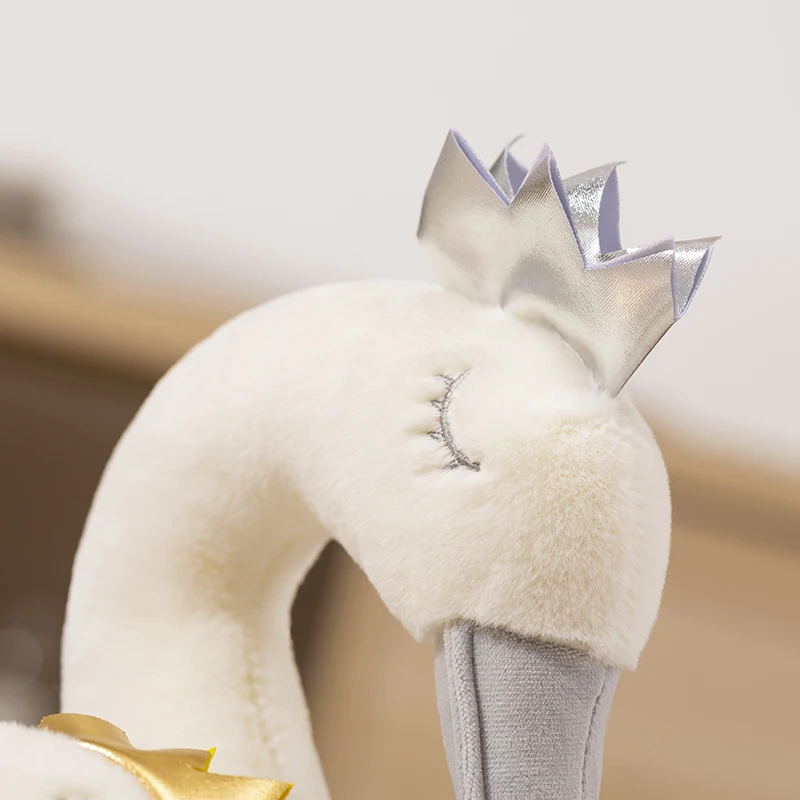 40/60CMの白鳥のぬいぐるみ、かわいいフラミンゴのぬいぐるみ、柔らかい動物のぬいぐるみ、王冠をかぶったバレエの白鳥、赤ちゃんや子供のための癒し系おもちゃ、女の子へのプレゼント