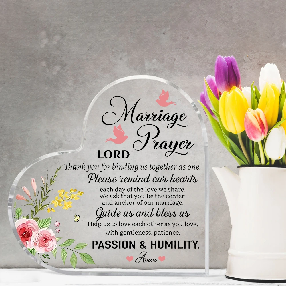 علامة الزفاف، هدية الزفاف الدينية، هدية الزفاف للأزواج حديثًا، اقتباس الصلاة للزوجين، هدية مباركة الزواج