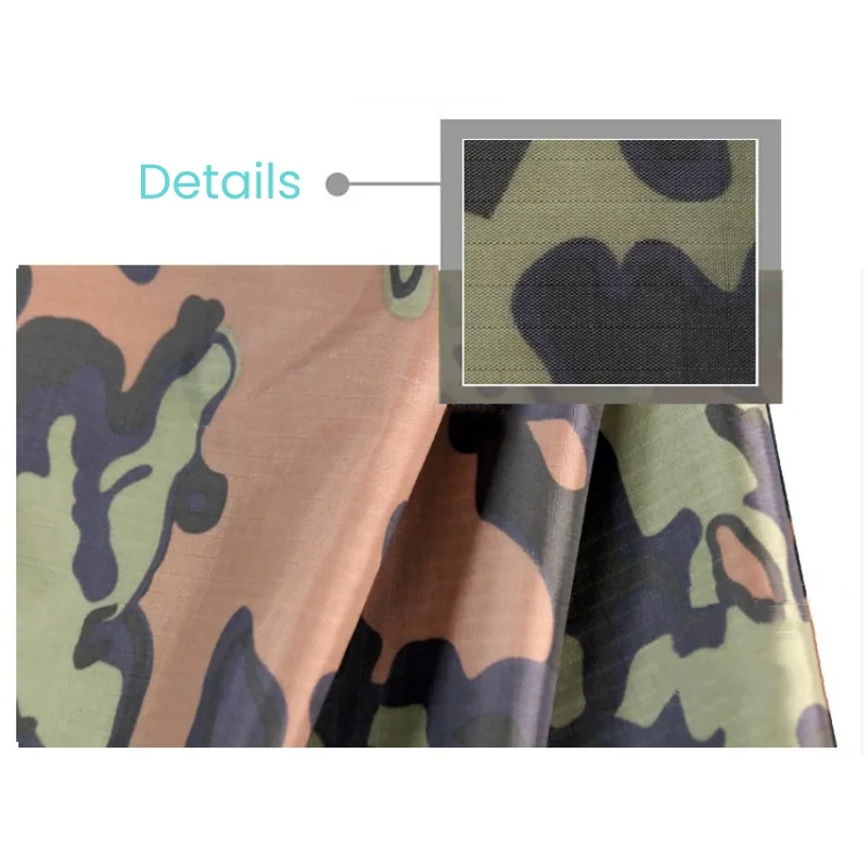 210T German Spring Summer Oak Leaf Camouflage Fabric Taffeta Ripstop Cloth Waterproof Raincoat Tent Down Jack DIY