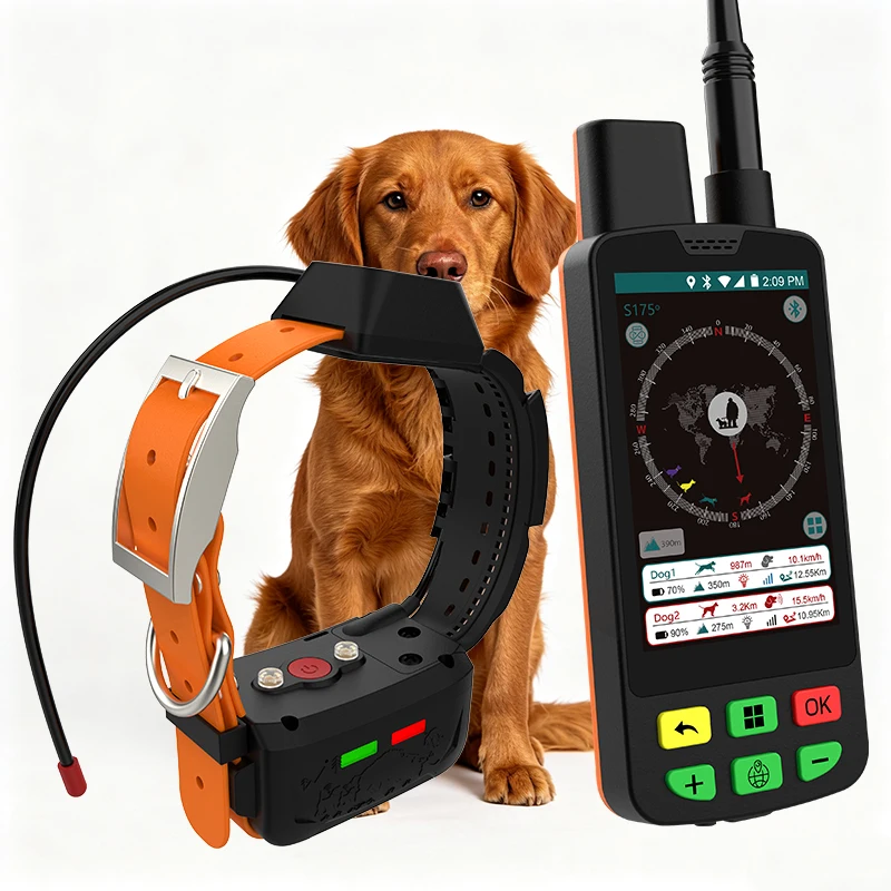 Flagship Dog Collar with GPS Tracker: Multi-Constellation GNSS + 20-Dog Management - 2025 Upgraded Model for Distributors
