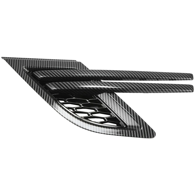 

1Pair Carbon Fiber Side Air Flow Vent Grille Grill Side Fender Grilles Grid For Land Rover Range Rover Sport 2014-2017 Parts