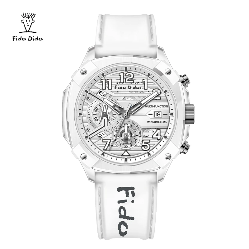 Fido Dido Couple Watches 50M Waterproof - Silicone Strap Retro Quartz | Unisex Matching Gift FD2370-1099