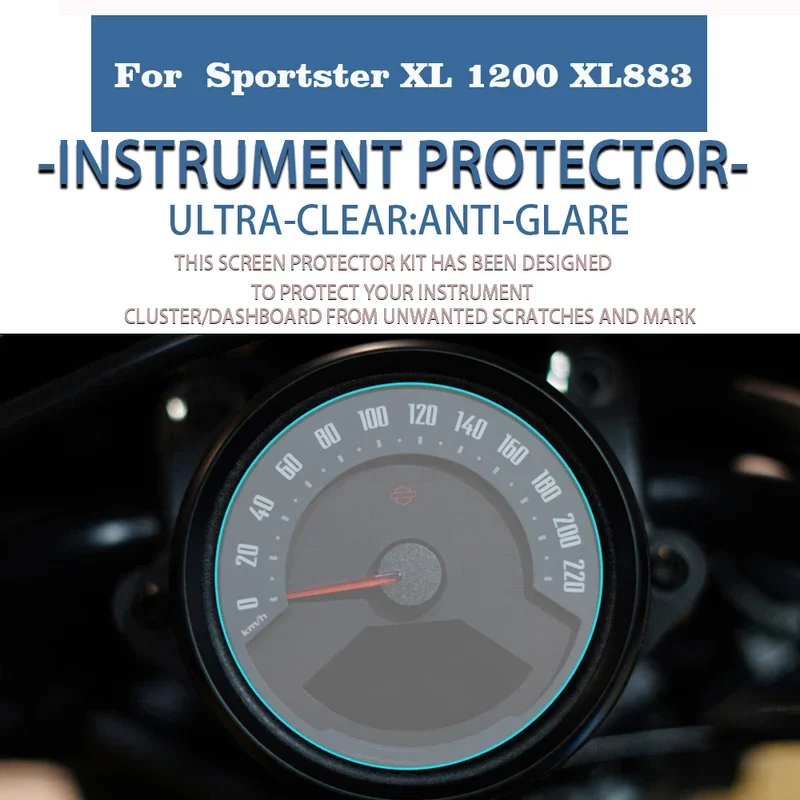 

For Harley Sportster XL 1200, XL883, XL1200, XL883N, X48 72 Screen Protector For Motorcycle, Speedometer