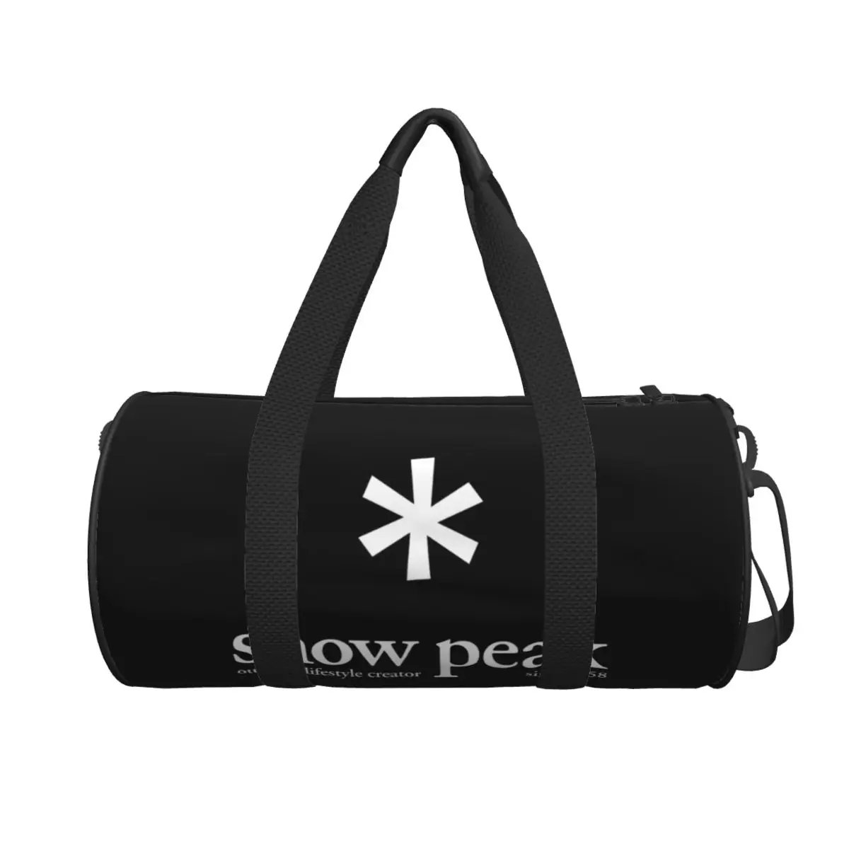 Snow Peak Bolsa de viaje redonda de gran capacidad, bolsa de viaje de mano, bolsa de equipaje de almacenamiento liviana