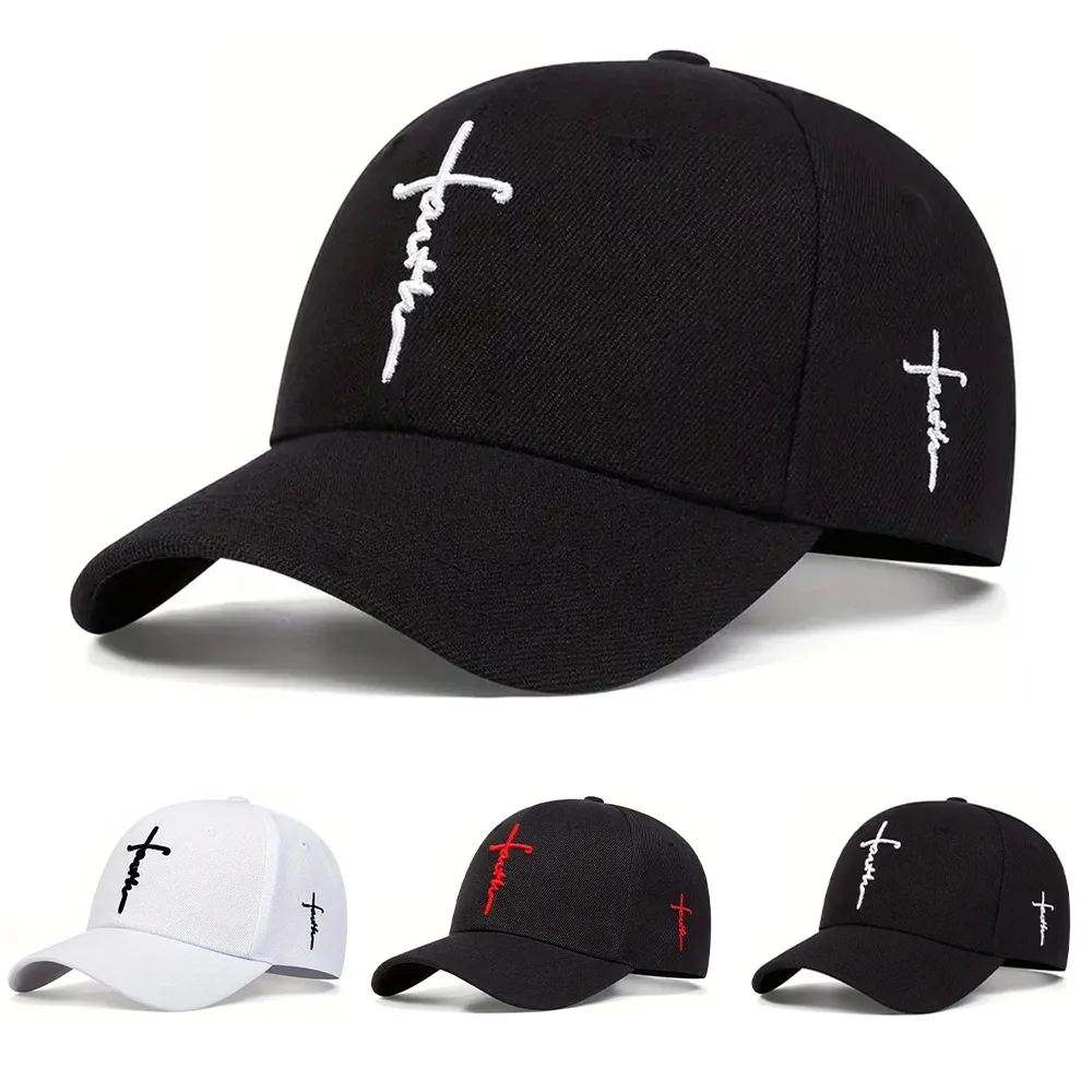 

Fashion Faith Embroidery Baseball Cap Men Women Spring Summer Sun Hats Cotton Snapback Hat Unises Hip Hop Trucker Caps Gorras