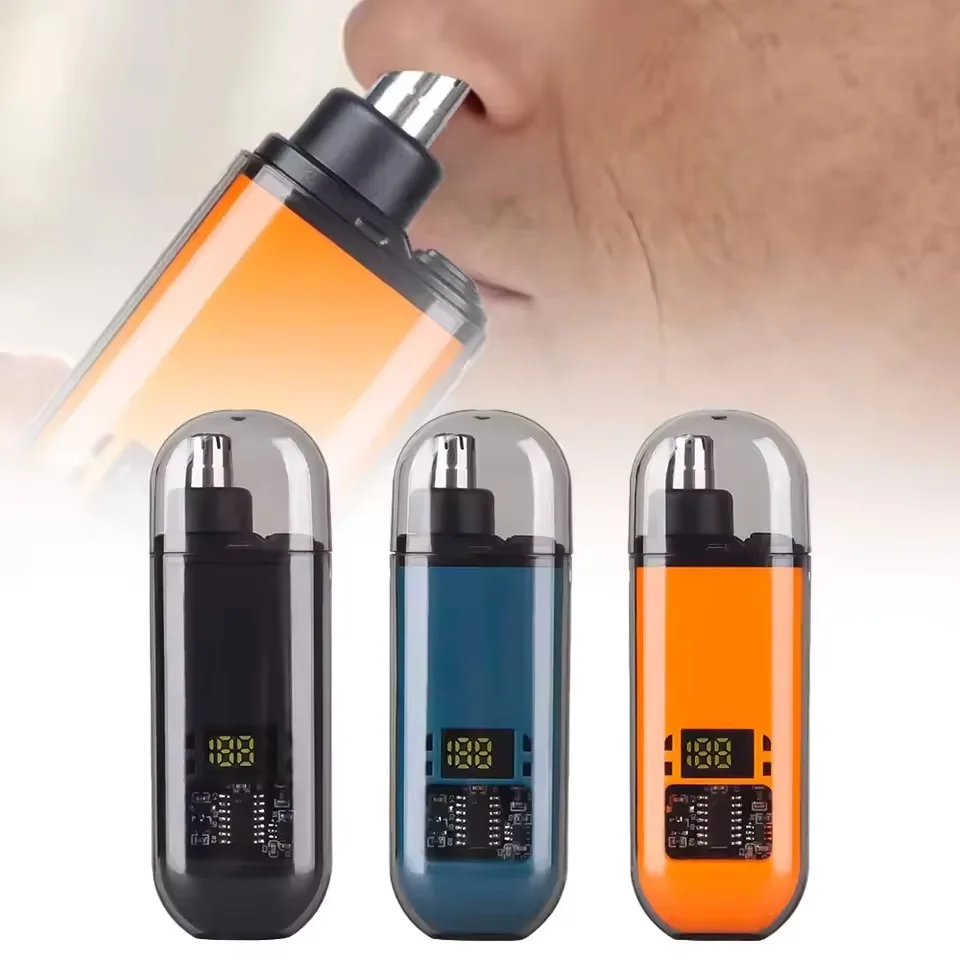 

Портативный электрический триммер для волос в носу 2 в 1, зарядка через USB, триммер для волос в носу, уши, бровей для мужчин, перезаряжаемый безболезненный набор