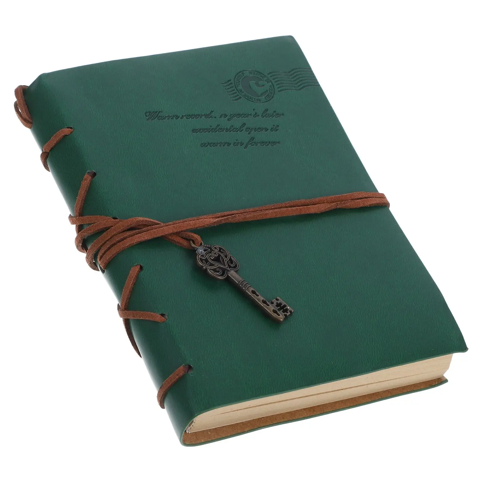 Retro Notebook Compact Journaling Notebooks Home voor jongens Pu Kraftpapier