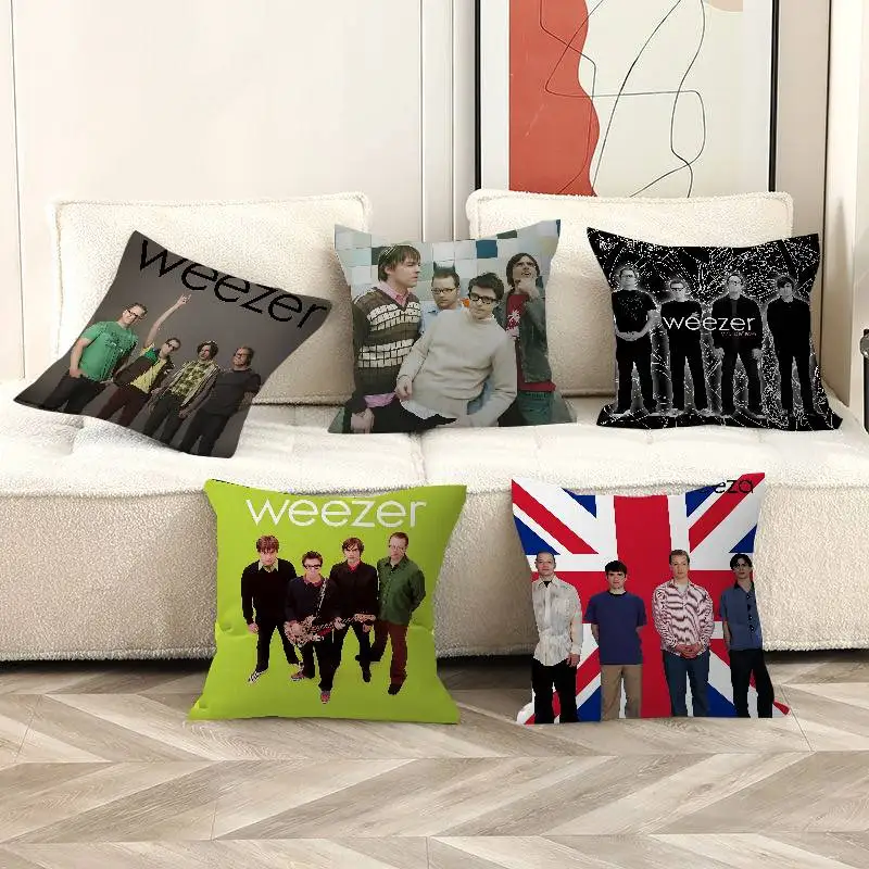 Rock Band Weezer Pillow Cover for Bedroom Room and Living Room Sofa Decorative Cushion Cover