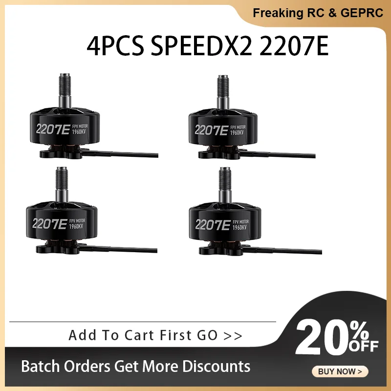 

4PCS GEPRC SPEEDX2 2207E Motor