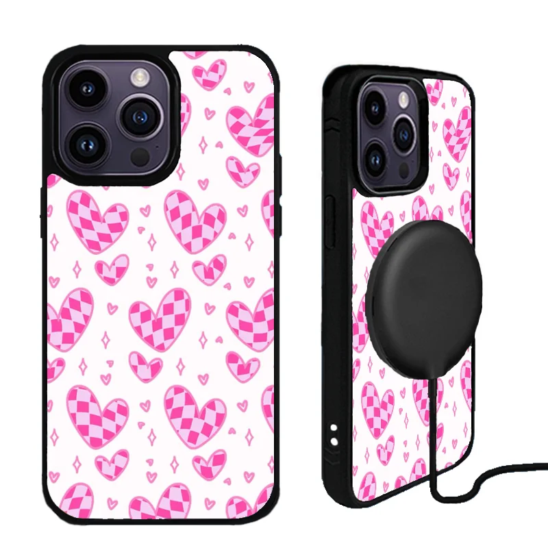 

Pinky Pookie diy custom design magsafe phone cover for iphone 16pro max 16plus 16pro 16e 16 15pro max 15pro 14 13 12