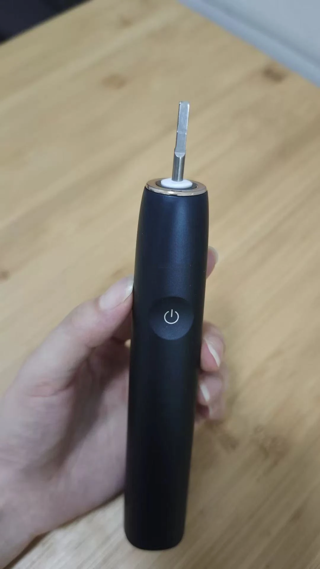 Black Sonic Electric Toothbrush, Magnetic Levitation Vibration Motor, Wireless Charging, Built‑in Pressure Sensor for Efficient