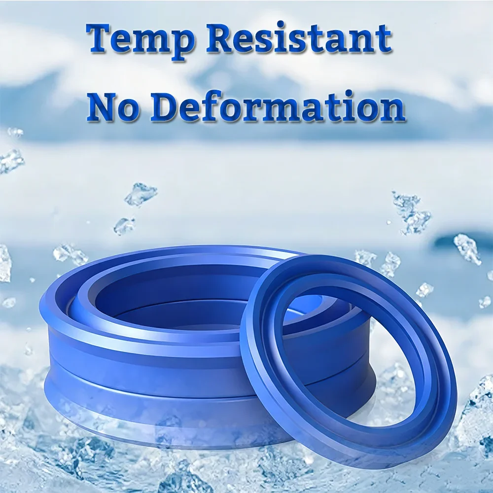 UN/UHS/UNS PU Hydraulic Oil Seal 8x18x6 16x24x5 25x33x5 30x40x6 for Hydraulic Cylinders Radial Piston Shaft Blue  Sealing O-Ring
