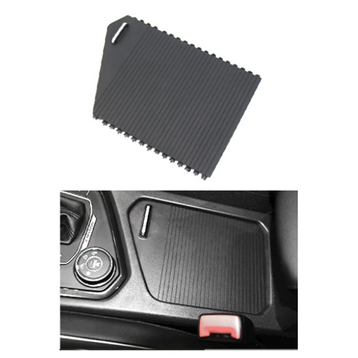 Car Center Console Cup Holder Slide Roller Blind for VW Tharu 19-24 Tiguan 2017-2024 Armrest Box Cover Panel Curtain