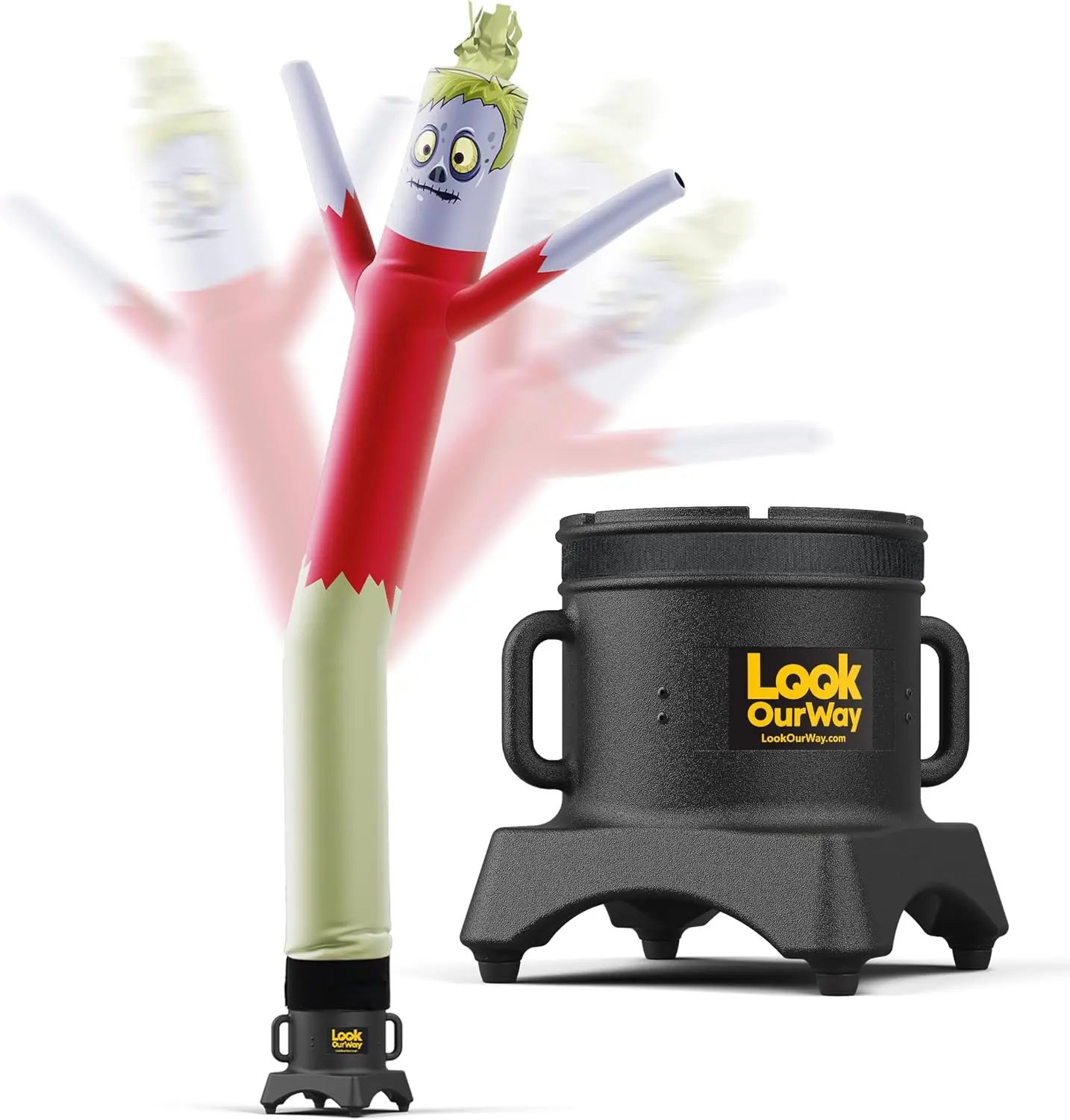 Halloween Air Dancers Inflatable Tube Man Set 10 Ft Monster Wacky Waving Outdoor Halloween Decorations with 12-Inch Blower