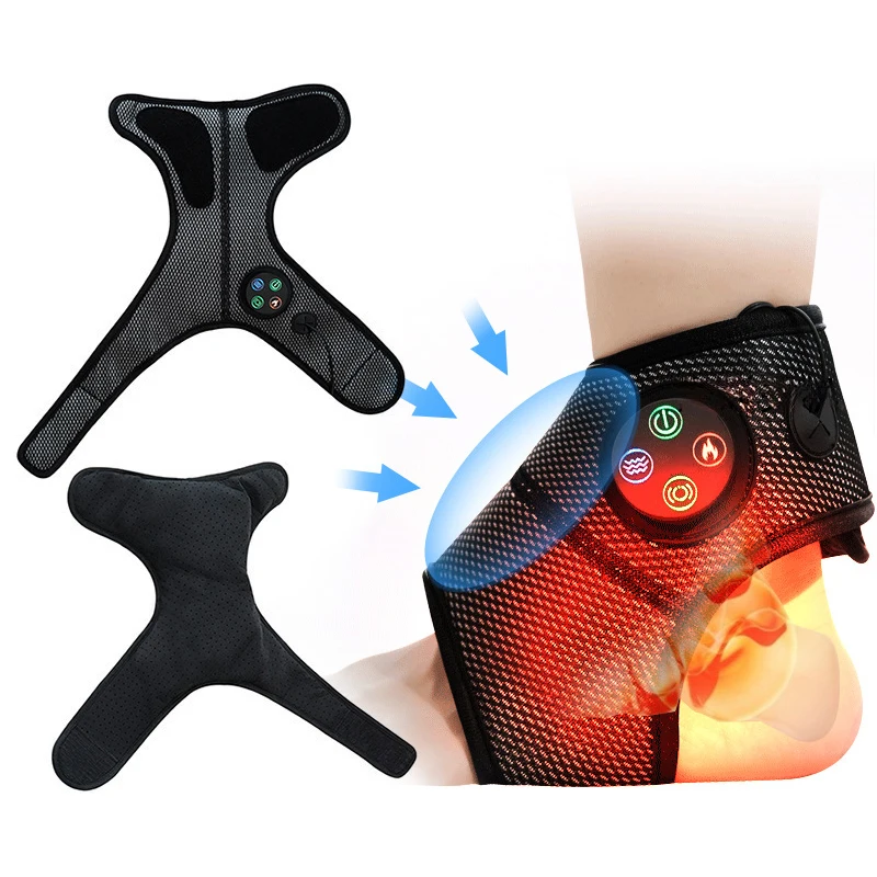 

Smart Air Pressure Foot Massager Electric Ankle Meaasge Brace Infrared Heating Ankle Support Vibration Hot Compress Foot Massage