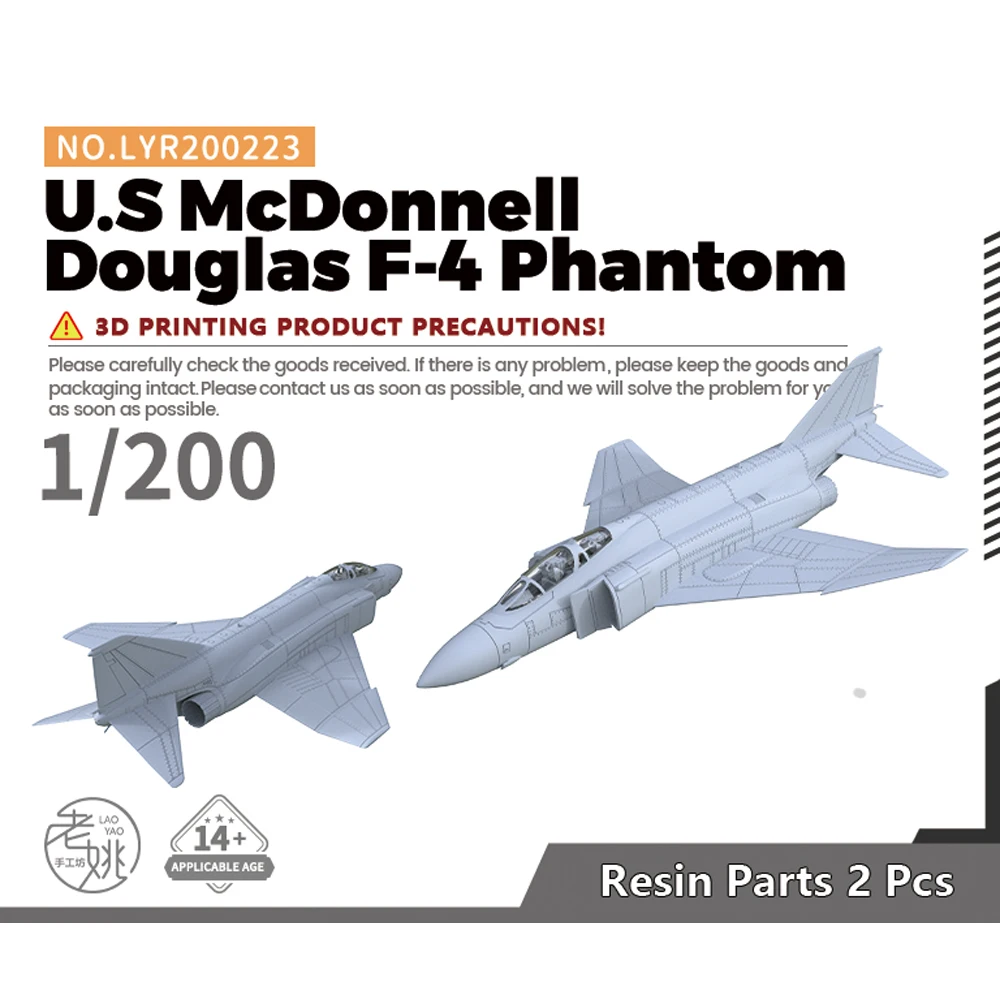 Yao's Studio LYR223 1/200 Kit modello militare US McDonnell Douglas F-4 Phantom WWII WAR GAMES