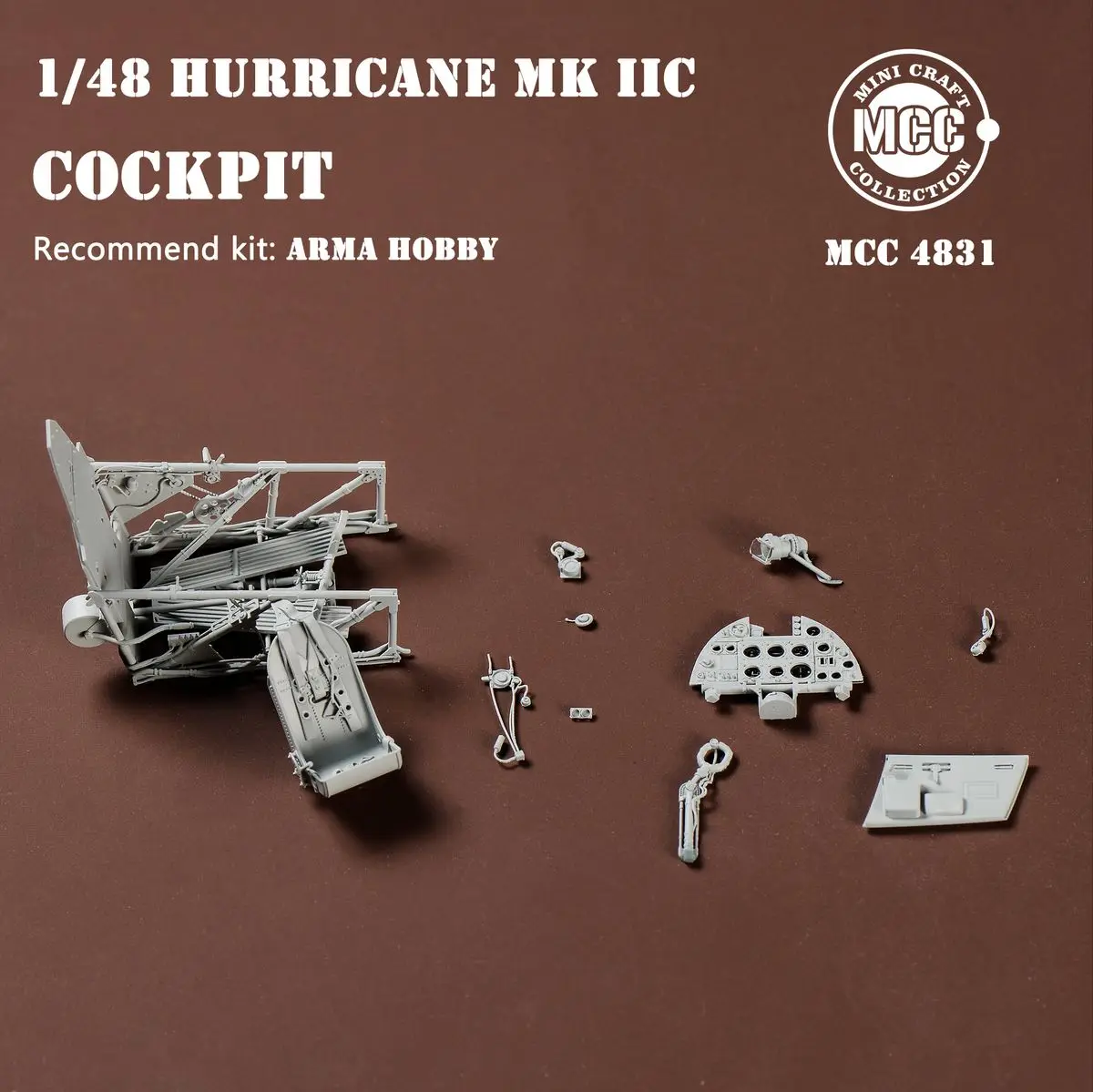

MCC 4831 1/48 Hurricane Mk.IIc Cockpit for ARMA Hobby - Upgrade Detail Set